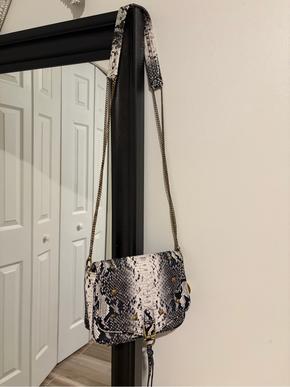 Snake print purse small